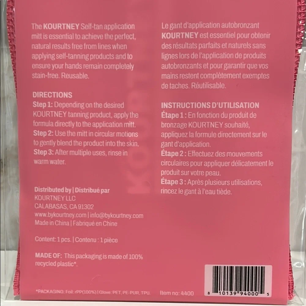 Kourtney Keller Instant Self-Tan Mousse and Applicator Mitt